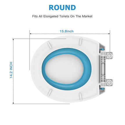 Toddler Toilet Seat with Built-in Potty Seat for Kids
