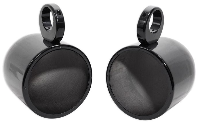 Pair Rockville MAC80B 7.7" Black Aluminum Wakeboar