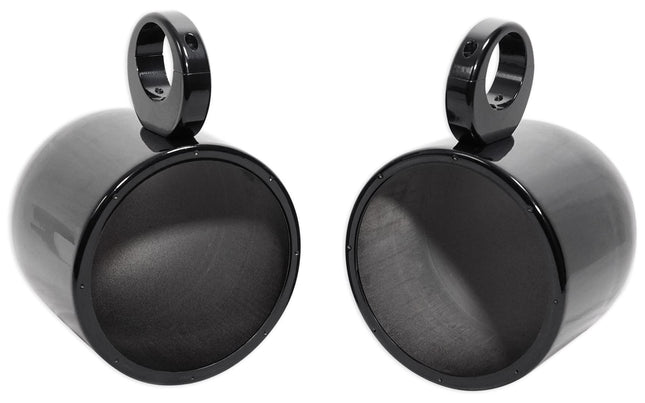 Pair Rockville MAC80B 7.7" Black Aluminum Wakeboar