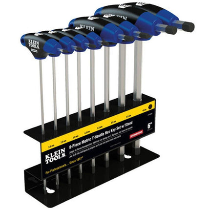 Klein Tools JTH68M Hex Key Set T-Handle Metric Vaco Jth68M