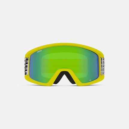 Gafas de esquí Giro Semi - Gafas de snowboard para hombres, mujeres y jóvenes - Correa amarilla constante con lentes verde loden/amarillo