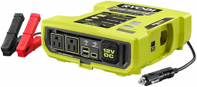 RYOBI ONE+ 18V 800-Watt Max 12V Automotive Power Inverter with Dual USB Ports - RYi8030AVNM