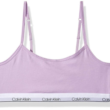 Calvin Klein Girls' Modern Cotton High Neck Bra Ba