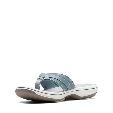Clarks Women's 26142714 Flip-Flop, Blue Grey Synthetic, 6.5 UK