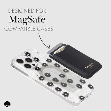 Kate Spade New York Magnetic Wallet/Card Holder - Compatible with MagSafe Phones and Cases - Black