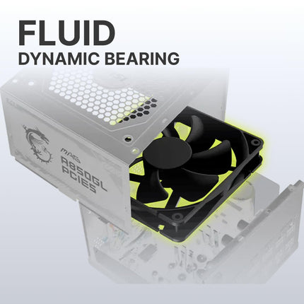 Fuente de alimentación para juegos MSI MAG 850GL PCIE 5 Blanca - Totalmente modular - Certificación 80 Plus Gold 850W - Tamaño compacto - Fuente de alimentación ATX