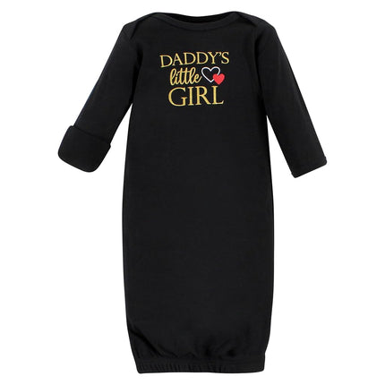 Hudson Baby, batas de algodón unisex para bebé, niña papá, rojo y negro, prematuro-recién nacido