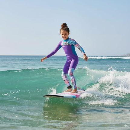 Gogokids Wetsuit Kids, 2.5mm Neoprene Thermal Swimsuit with UV Protection & Back Zipper, Full Wet Suits for Girls Boys Swimming in Cold Water, Surfing, Snorkeling