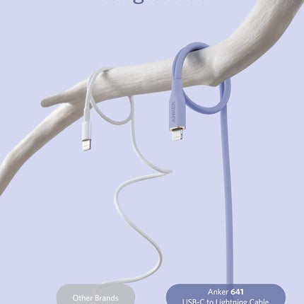 Anker <b>641</b> USB-C to Lightning Cable (Flow, Silicone)