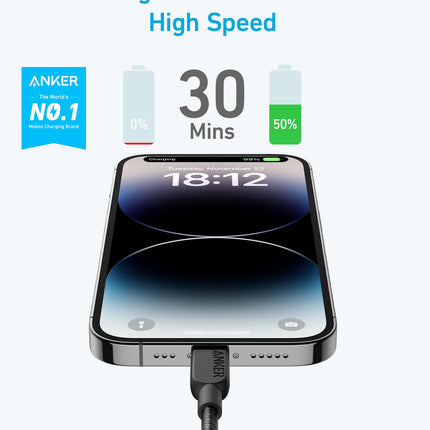 Anker <b>310</b> USB-C to Lightning Cable (6 ft, 2-Pack)