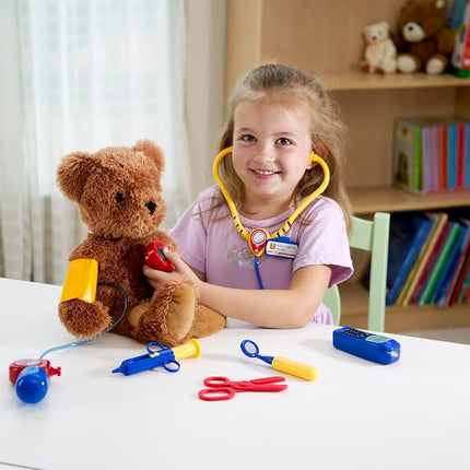 Learning Resources Pretend & Play Doctors Set - Multi-Coloured Complete Toy Dr Medical Kit for Kids