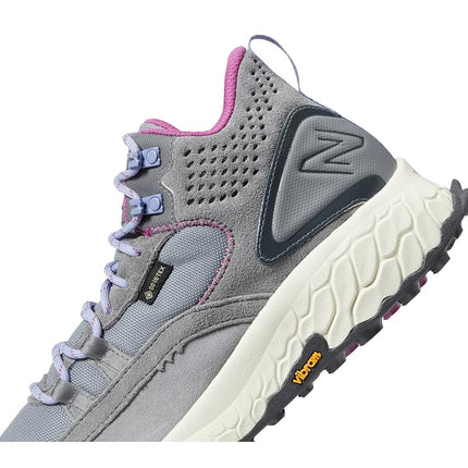 New Balance Women's Fresh Foam X Hierro V1 Mid-Cut Trail Running Shoe, Steel/Castlerock/Magenta, 10