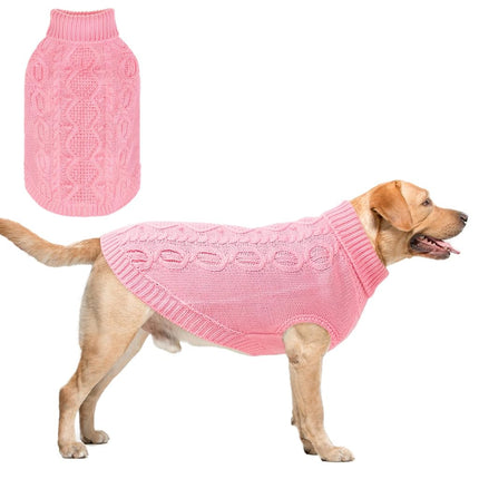 SCENEREAL Knitted Dog Sweater for Large Medium Sma