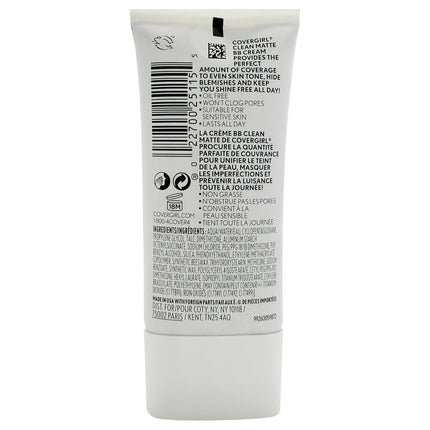 COVERGIRL - Clean Matte BB Cream Medium/Deep 550-1 fl. oz. (30 ml)