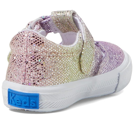 Keds Girl's Daphne (Toddler/Little Kid) Sneaker, Pastel Ombre Glitter, 5 Toddler