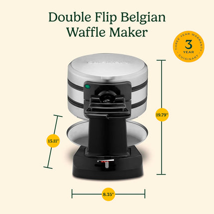 Gaufrier double à gaufres belges Cuisinart, WAF-F40NAS