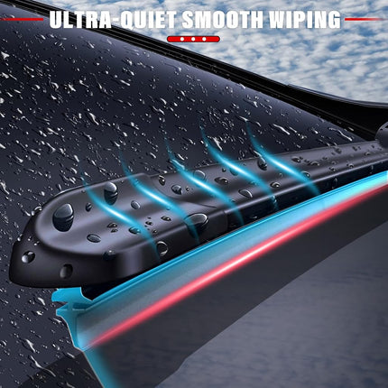 RAINTOK Windshield Wiper Blades Replacement for Ford Escape 2013 2014 2015 2016 2017 2018 2019 Original Factory Quality Front Rear Wipers Blade Set for My Car - 28" 28" 11" (Pack of 3)