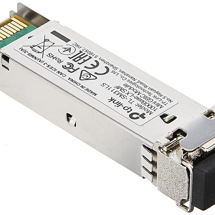 TP-Link Gigabit SFP Module, 1000Base-LX Single-Mode Fiber Mini GBIC Module, Plug and Play, LC/UPC Interface, Up to 10km Distance (TL-SM311LS)
