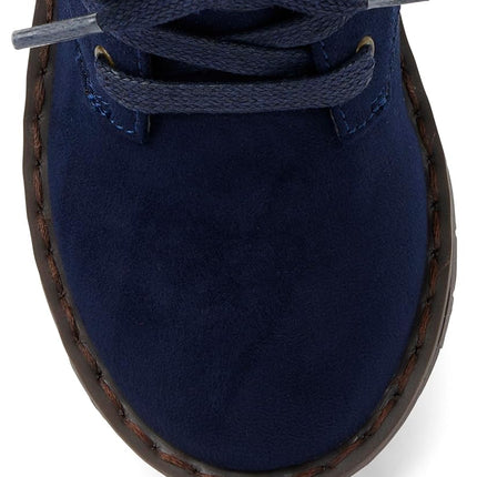 Botines cortos de niño y bebé Gymboree, azul marino, 3 anchos para niño grande