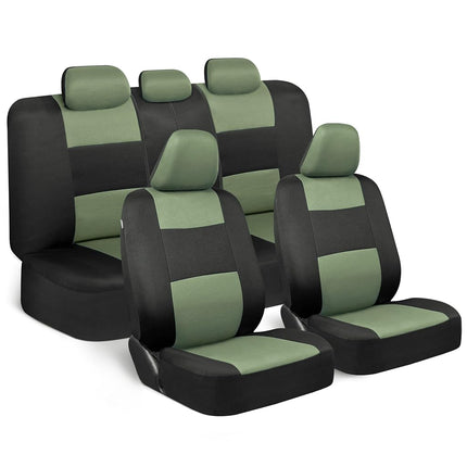 BDK PolyPro Car Seat Covers Full Set in Green on B