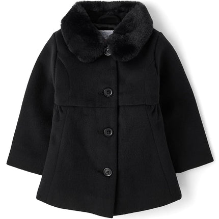 Manteaux habillés pour filles et tout-petits The Children's Place, noir, 12-18 mois