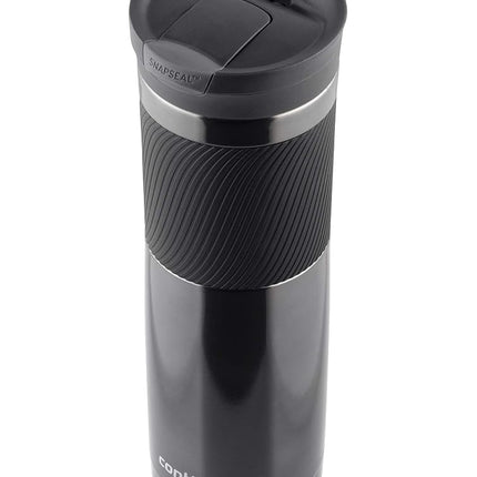 Contigo Byron Snapseal Travel, Stainless Steel Thermal Mug, Vacuum Flask, Leakproof Tumbler, Coffee Mug with BPA Free Easy-Clean Lid, 720 ml, Gunmetal