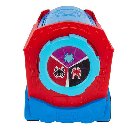 MARVEL’S SPIDEY AND HIS AMAZING FRIENDS WEB SPINNING HAULER - 8-Inch 3-In-1 Transforming Vehicle - Toys Featuring Your Friendly Neighborhood Spideys