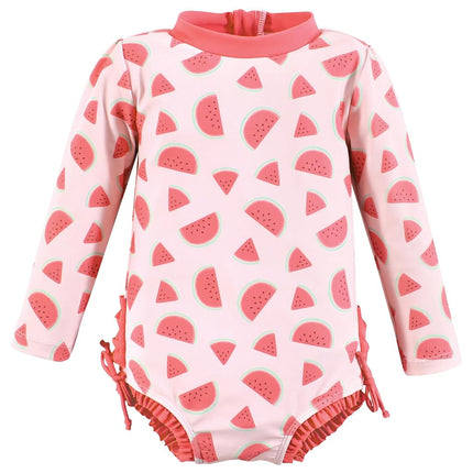 Hudson Baby Traje de baño para bebés y niñas, Flamenco Menta, 12-18 Meses, Sandía Niño, 5T