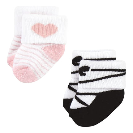 Hudson Baby Unisex Baby Cotton Rich Newborn and Terry Socks, Ballet, 6-12 Months, Ballet 12-pack, 6-12 Months