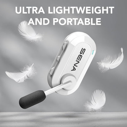 Sena BiKom 20 Outdoor Mesh Communication System, Lightweight, weighing only 20 grams (White, Single Pack)