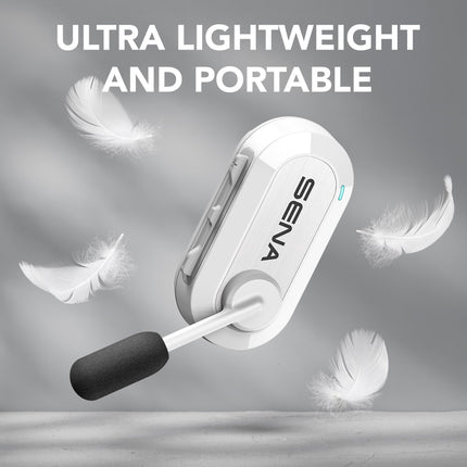 Sena BiKom 20 Outdoor Mesh Communication System, Lightweight, weighing only 20 grams (White, Single Pack)