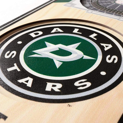 NHL Dallas Stars - American Airlines Center 3D Stadium Banner, Team Colors, 6" x 19"