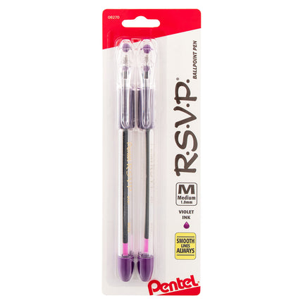 Pentel R.S.V.P. Ballpoint Pen, Medium Line, Violet