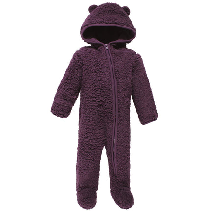 Hudson Baby Unisex Baby Fleece Sleep and Play, Pur