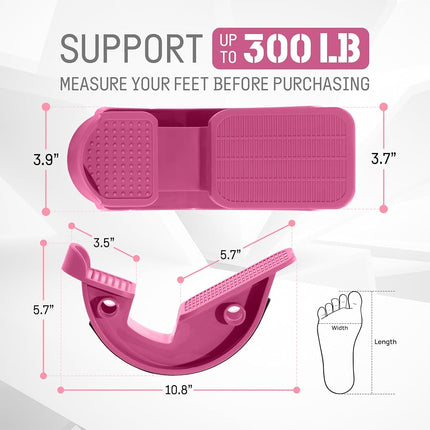 Yes4All Foot Rocker – Calf Stretcher for Pain Relief with Options Available (C. Pink – Unilateral – Plastic)