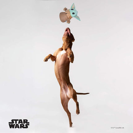 Star Wars Mandalorian The Child Plush Figure Dog Toy | 9 Inch Medium Dog Toy from Star Wars The Mandalorian - Soft and Plush Dog Toys, Safe Fabric Squeaky Dog Toy for All Dogs