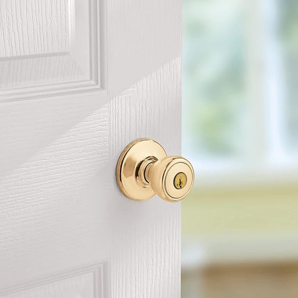 Kwikset 94002-943 Bouton de porte, laiton poli