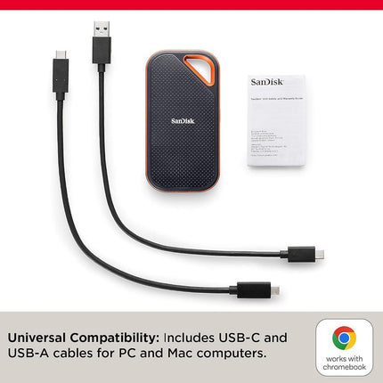 SanDisk 1TB Extreme PRO Portable SSD - Up to 2000MB/s Read Speeds - Black