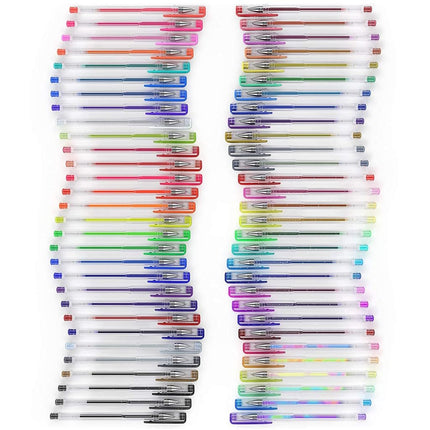 ARTEZA Gel Pens, 60 Colours, 0.8–1.0 mm Tips, Glitter, Metallic, Pastel, Neon, Rainbow Hues, Writing Pens for Scrapbooking, Doodling, and Journaling (Package may vary)