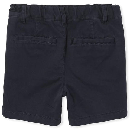 The Children's Place Pantalones Cortos Tipo Chino para Bebés y Niños Pequeños, Azul Marino Nuevo, 18-24 MESES