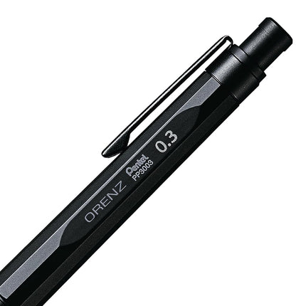Pentel Orenz Nero Automatic Mechanical Pencil, 0.3mm, Metal Barrel, 1PK