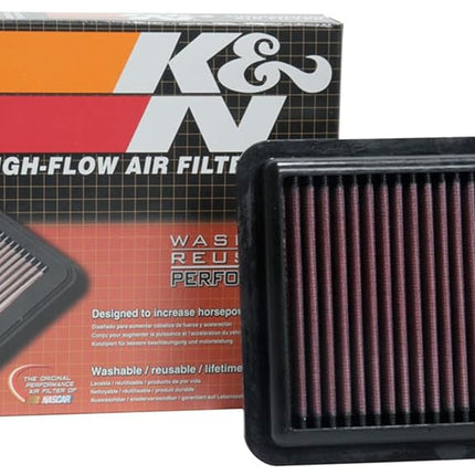 Filtro de aire de motor K&N: Alto rendimiento, premium, lavable, filtro de repuesto: Compatible con NISSAN 2017-2020 (Versa, Kicks, DFAC Kicks), 33-5087