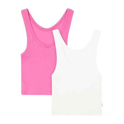 Hanes Women's Originals Rib Tank 2-Pack, Comfywear
