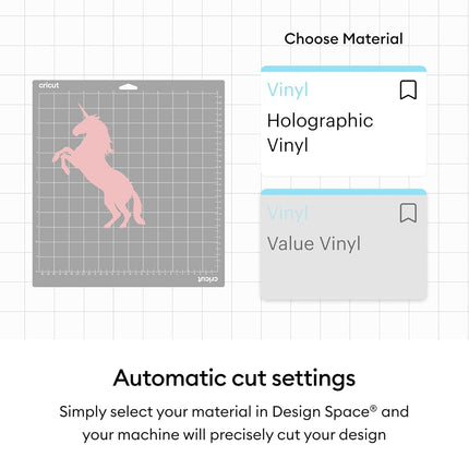 Cricut Permanent Holographic Vinyl, Mythical Pack, 30.5 cm x 30.5 cm (12 in x 12 in), 10 pcs