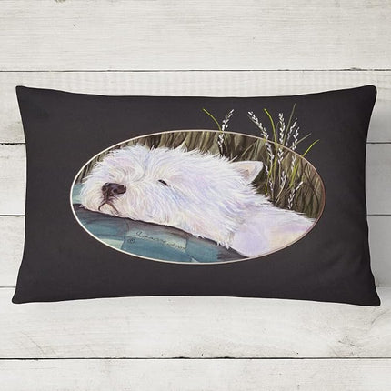 Westie Decorative Fabric Pillow