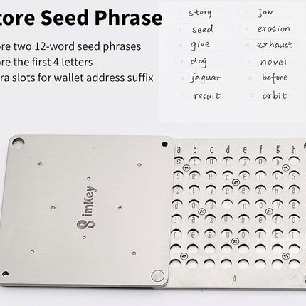 imKey HeirBOX Pro Metal Seed Phrase & Private Key Storage
