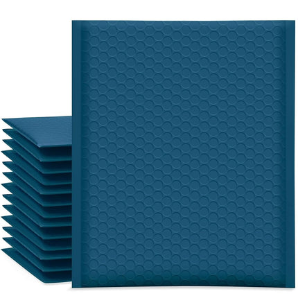 UCGOU Bubble Mailers 8.5x12 Inch Navy Blue 25 Pack Usable Size 8.5x11 Poly Padded Envelopes #2 Medium Mailing Opaque Packaging Postal Self Seal Waterproof Boutique Shipping Bags for Clothes Makeup