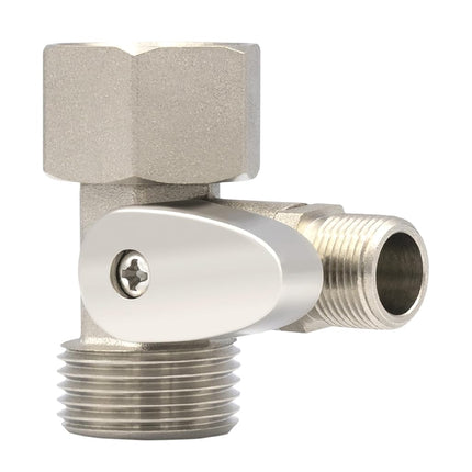 Válvula de cierre de agua fría en T para bidés LUXE Bidet de 7/8" x 7/8" x 3/8", solo compatible con accesorios de bidé de la serie NEO Plus (acabado en níquel)