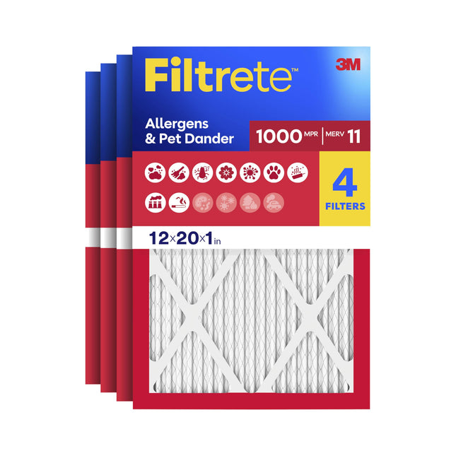 Filtrete 12x20x1 AC Furnace Air Filter, MERV 11, M