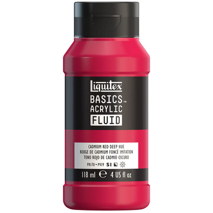 Liquitex BASICS Acrylic Fluid Paint, 118ml (4-oz) 